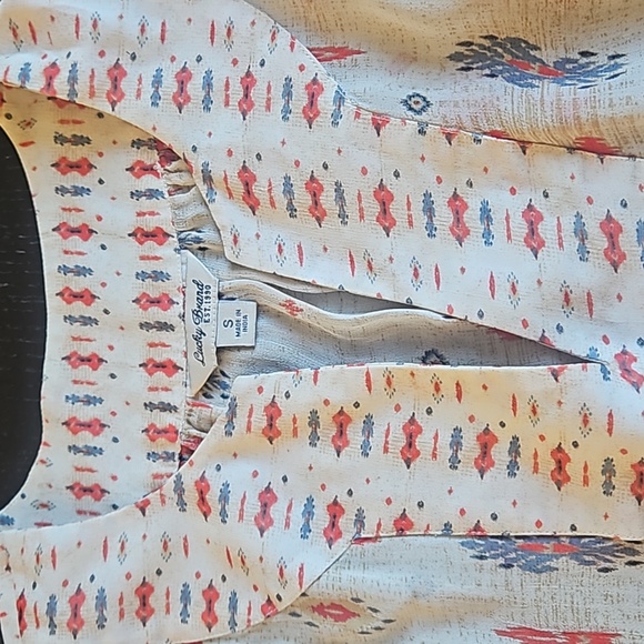 Lucky Brand Boho Aztec Blouse - Picture 2 of 5